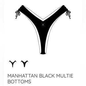 BoutineLA Black Multie Bottoms size small
